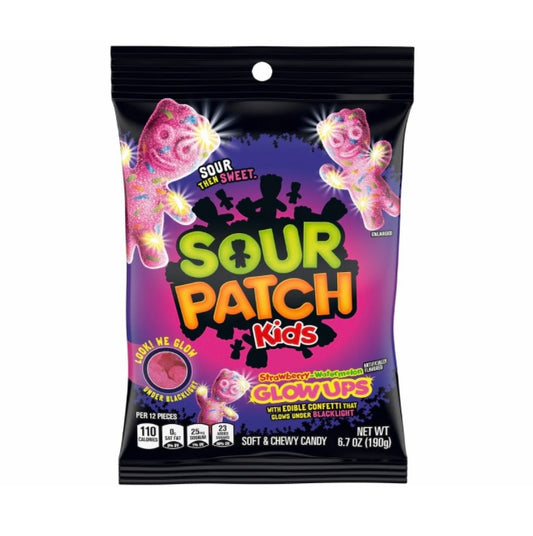 Sour Patch Kids Glow Strawberry
& Watermelon / Fraise Pastèque