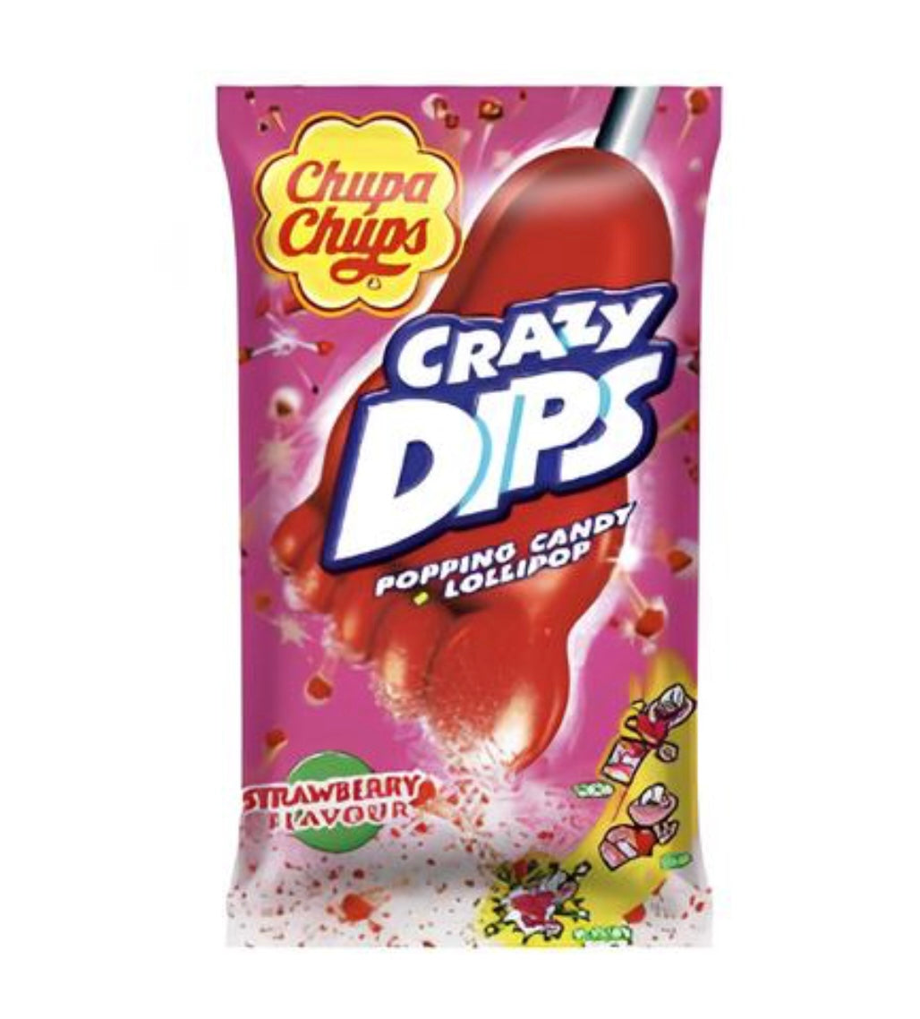 Chupa Chups Popping Candy &
Lollipop Strawberry / Chupa Chups Bonbons Éclatants Et
Sucette À La Fraise