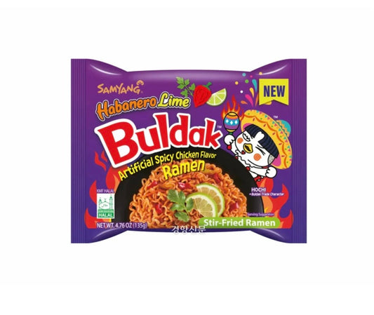 Samyang Ramen Hot Chiken
Habanero Lime / Poulet Piment Citron vert